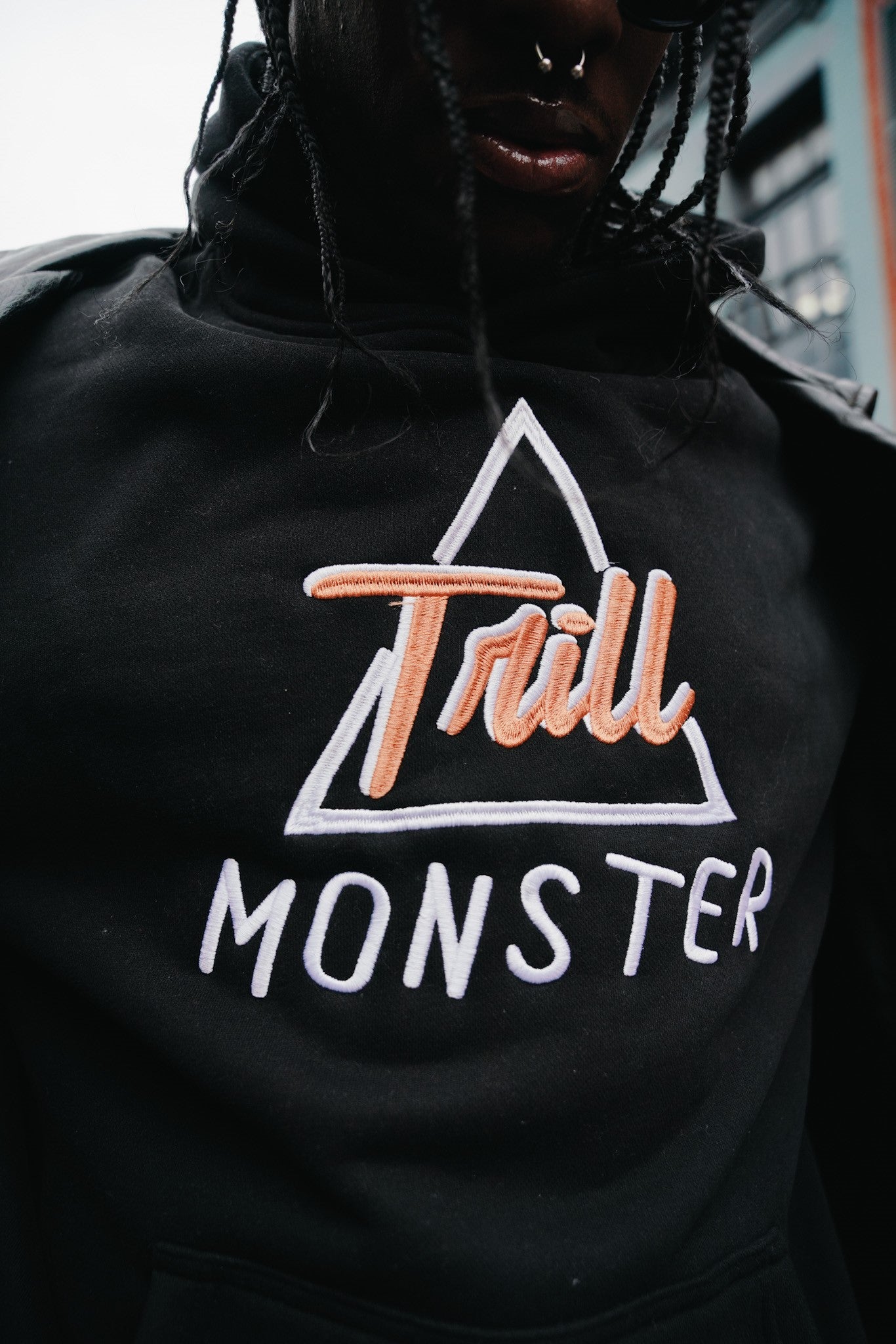 Classic TrillMonster Custom Black Branded Hoodie